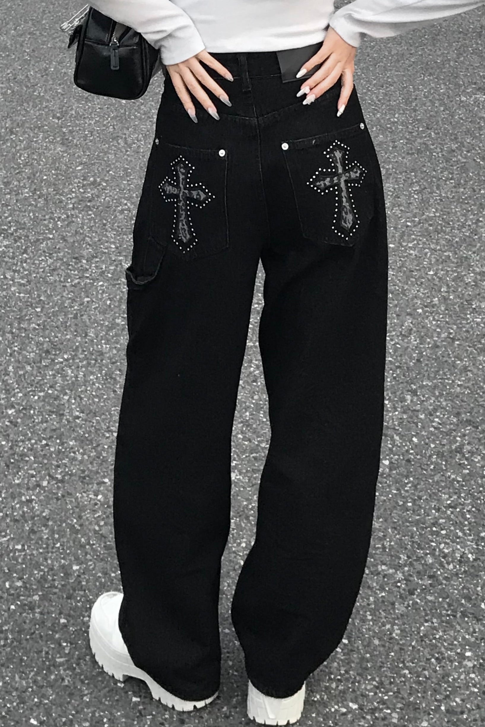 バックポケットデザインパンツ KR13579