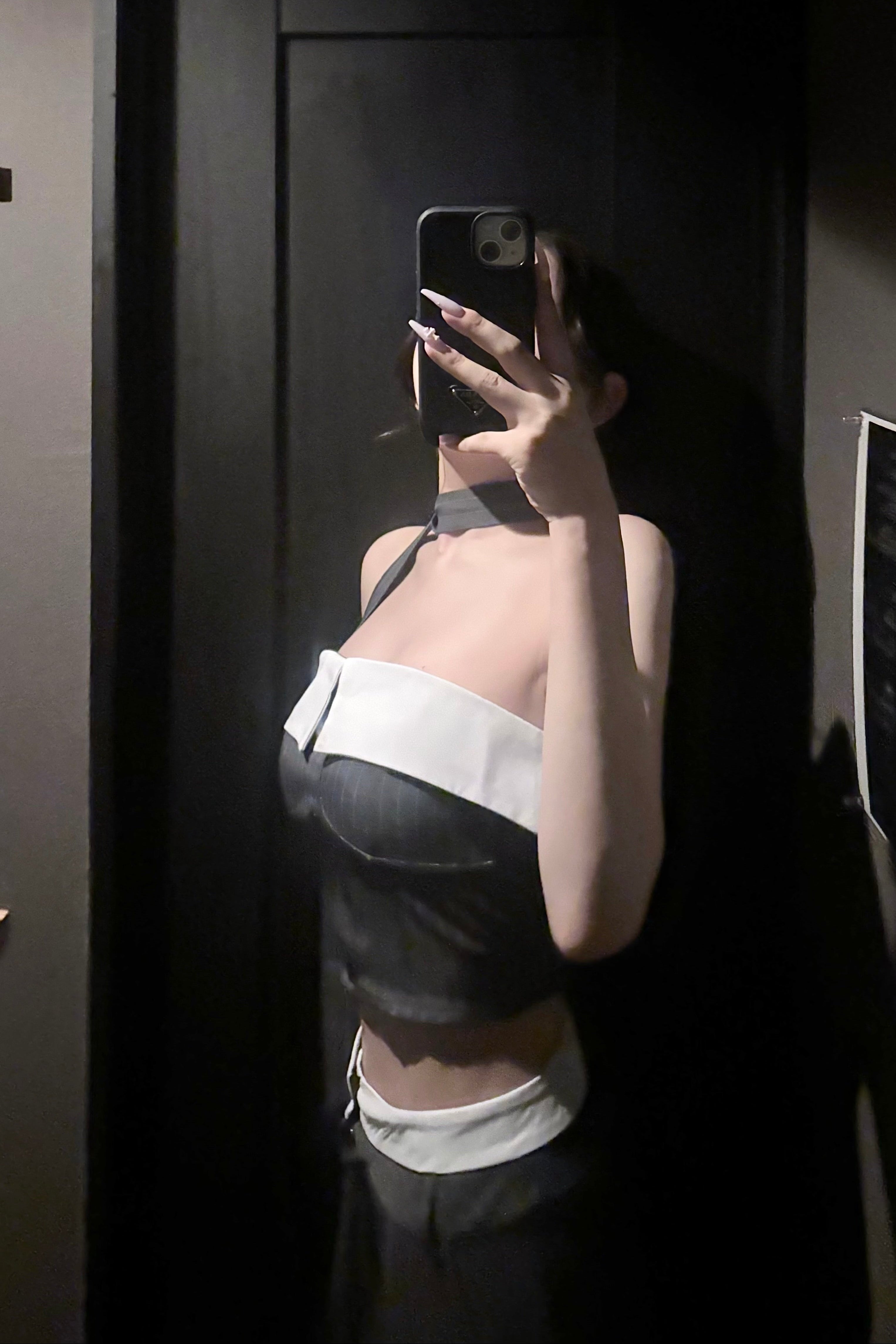 ベアトップフロントボタンビスチェセットアップ KR30677