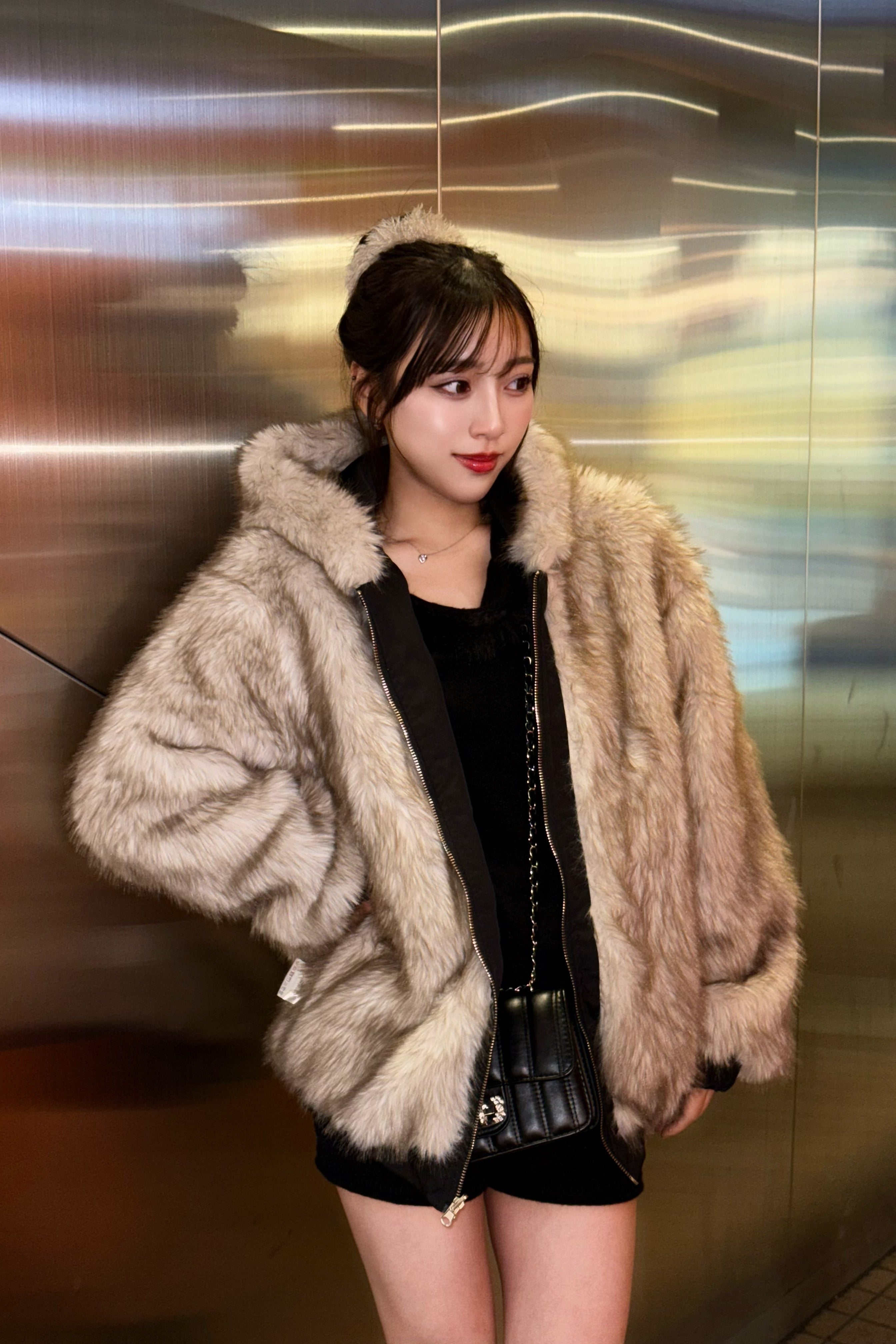 リバーシブルファーアウター KR30076