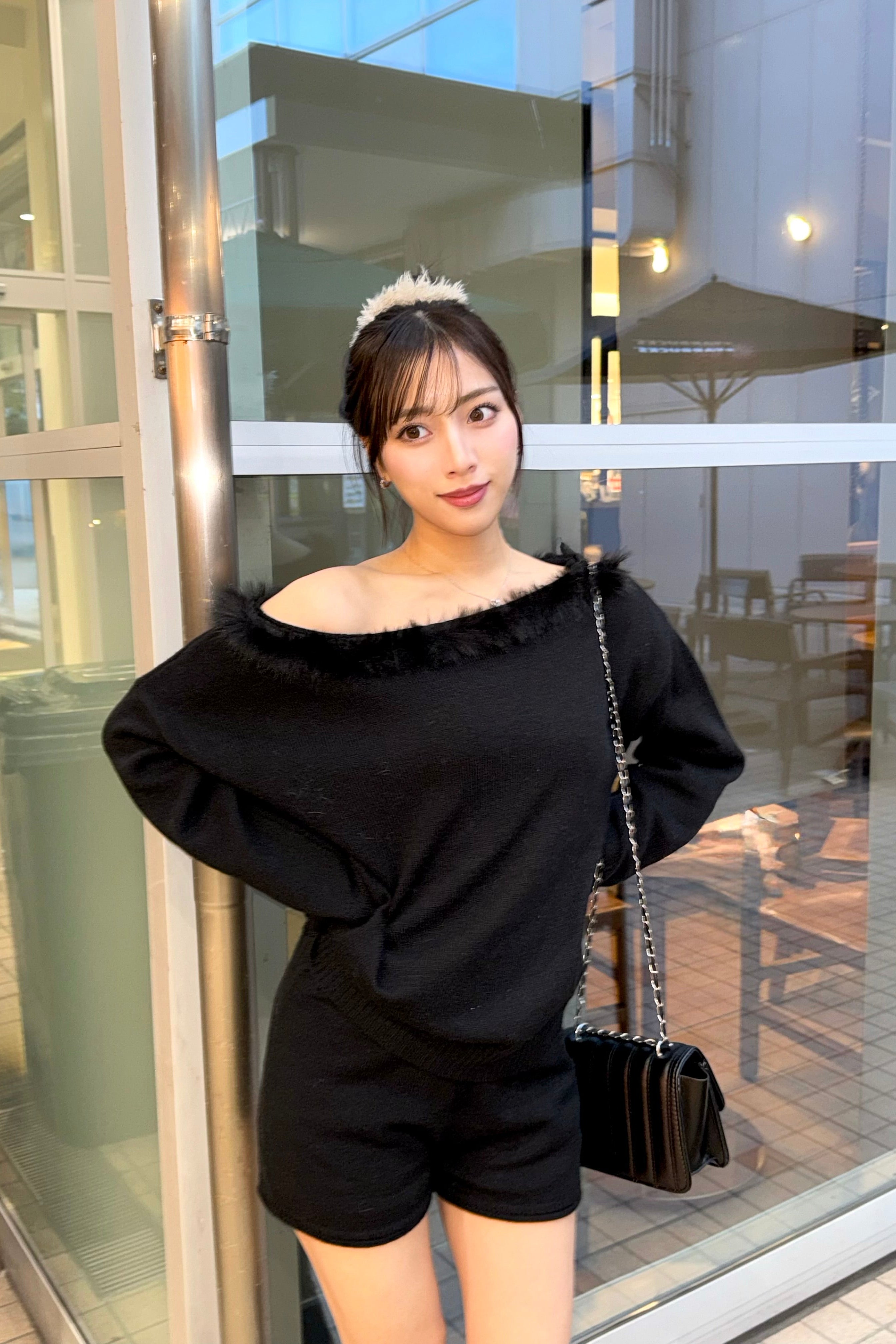 ファーオフニットセットアップ KR13494