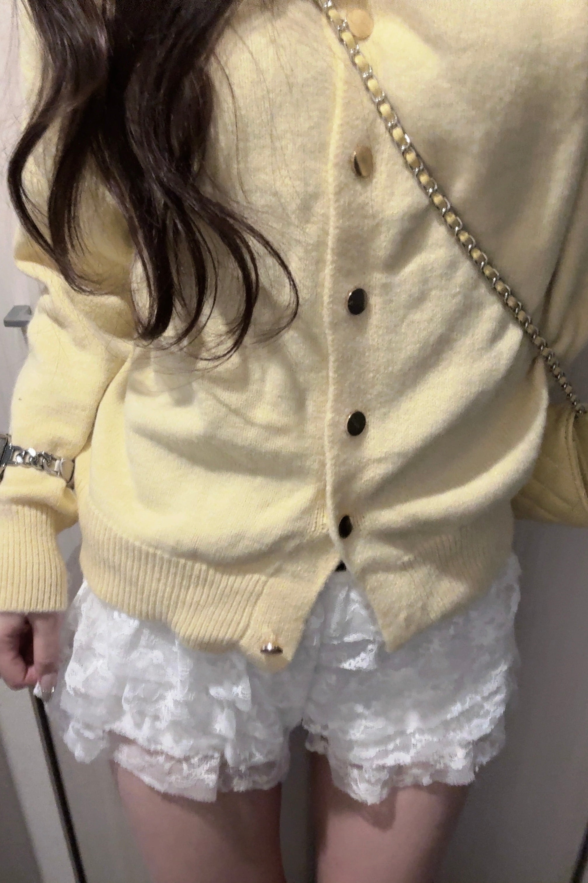 レースフリルショートパンツスカート KR14353