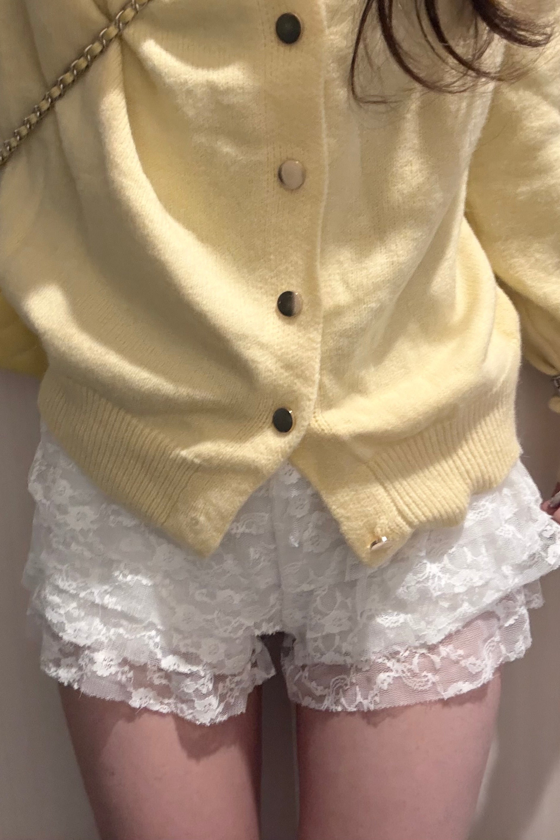 レースフリルショートパンツスカート KR14353