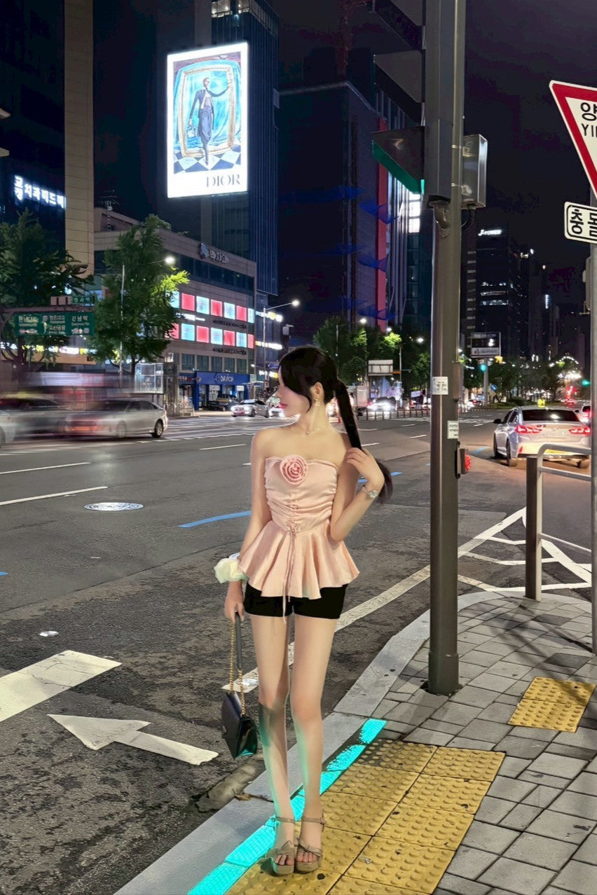 ホルターネックローズシャツ KR10972