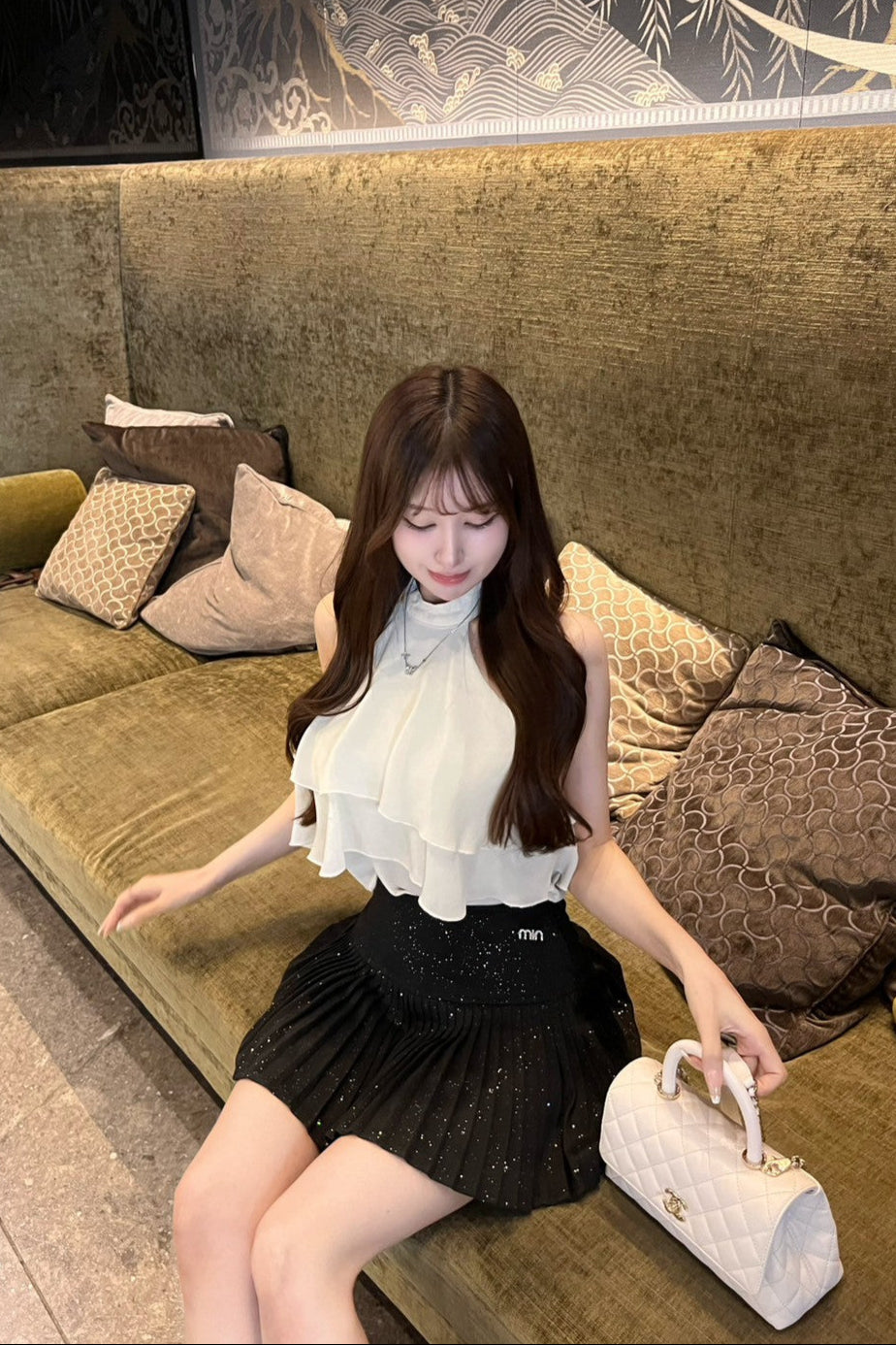 キラキラプリーツスカート KR11107