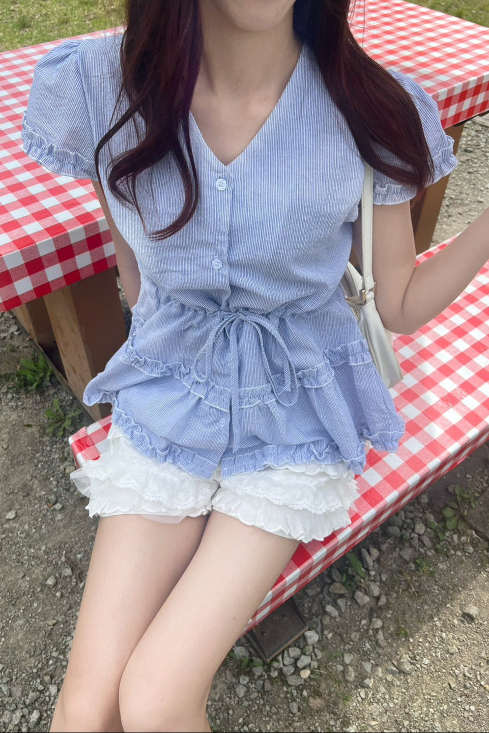 ブルーフレンチドレスシャツ KR10463