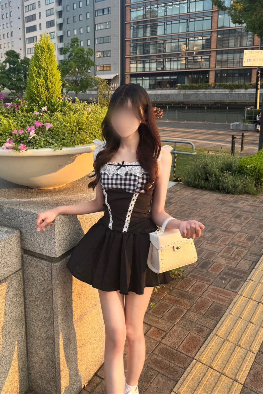フロントリボンチェックセットアップ KR10549