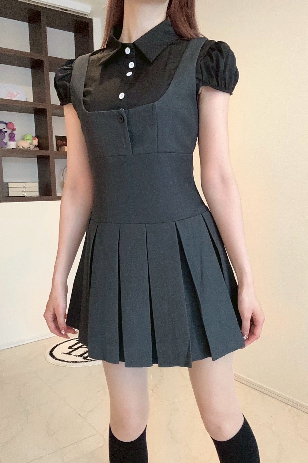 プレッピーシャツワンピース KR11085