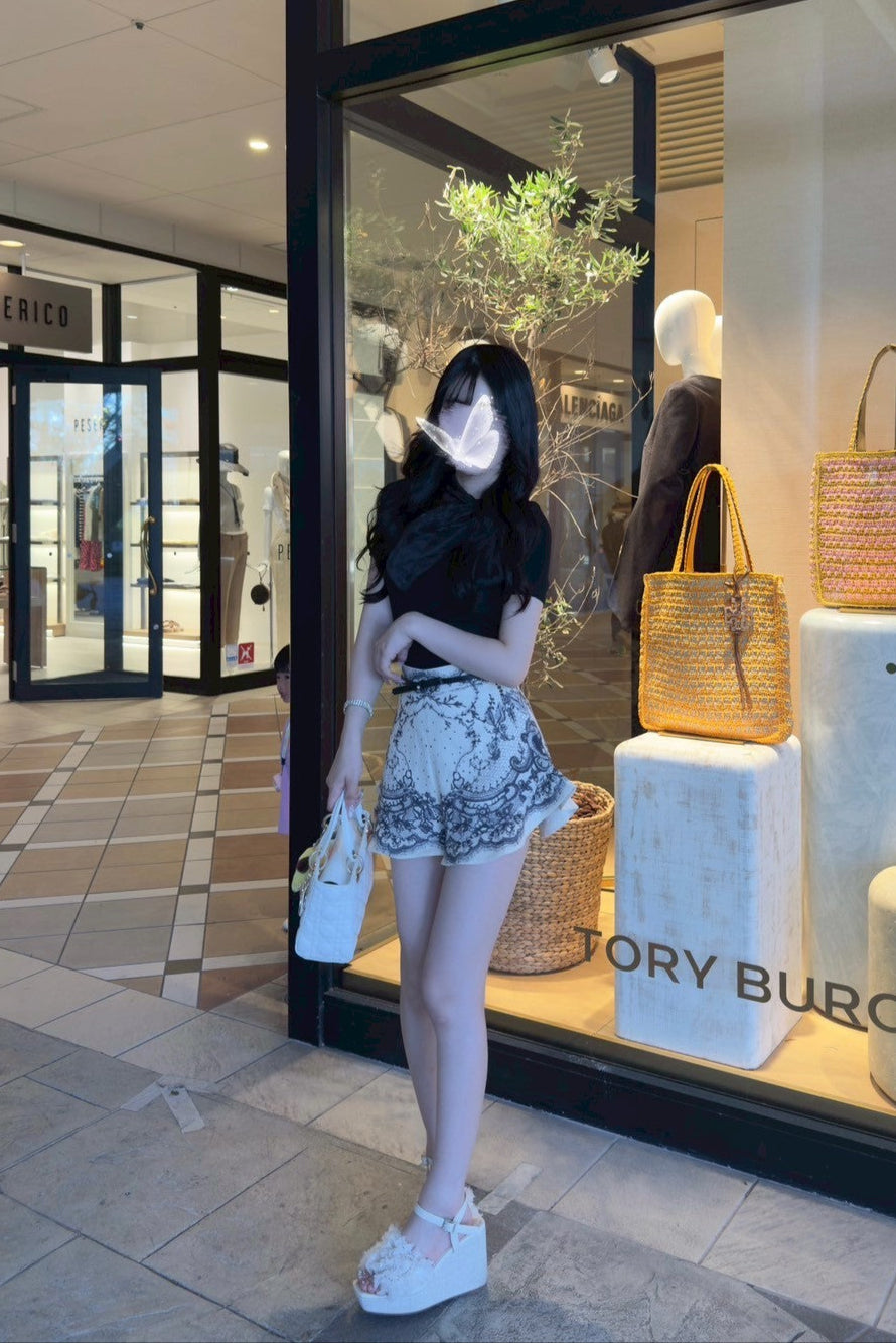 フラワーレースショートパンツ KR11545