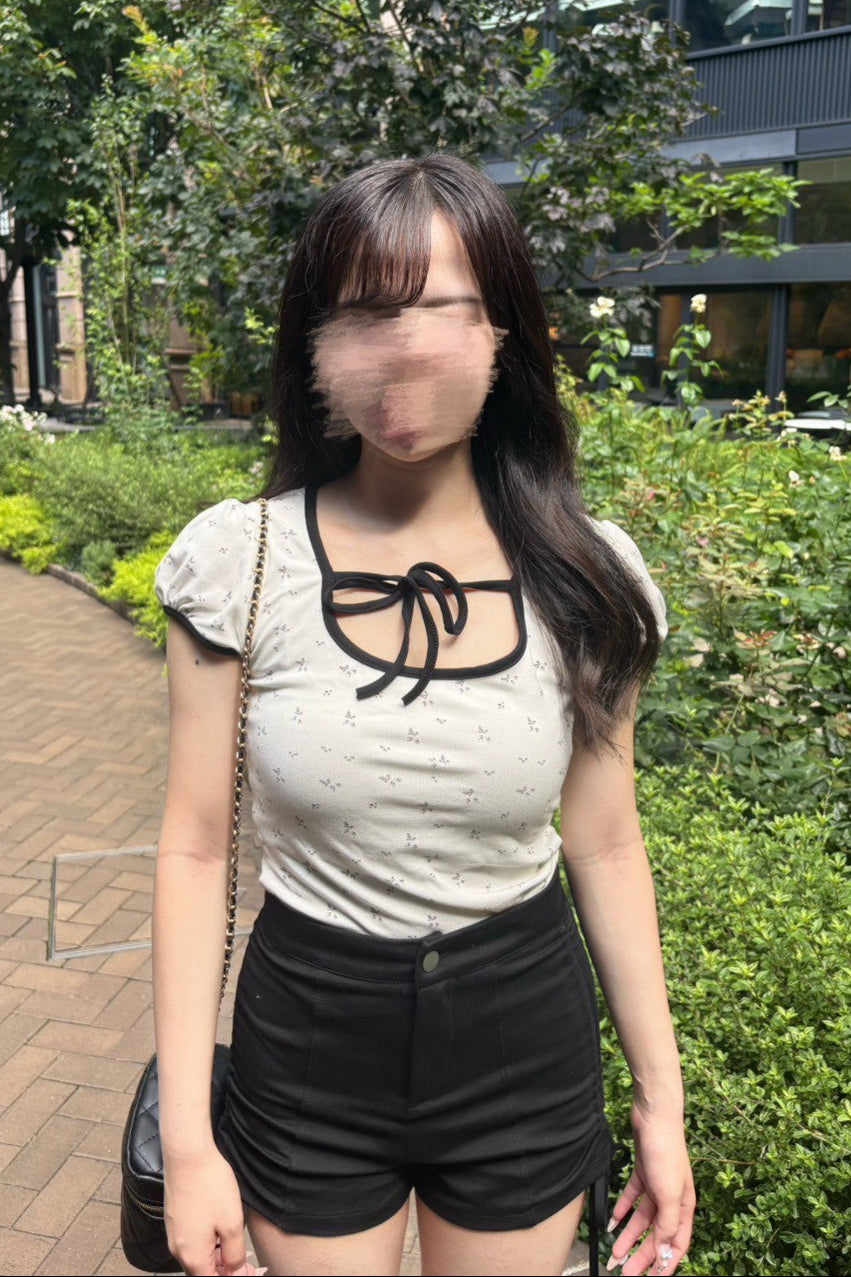 リボンショートTシャツ KR11717