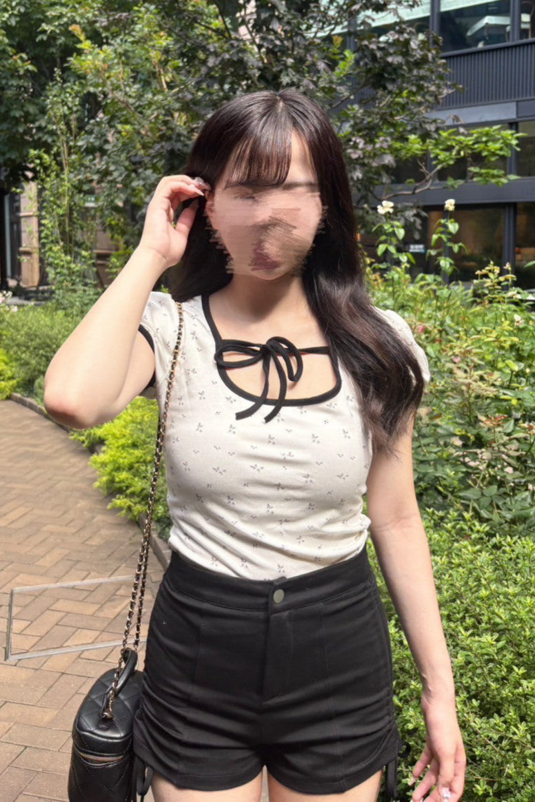 リボンショートTシャツ KR11717