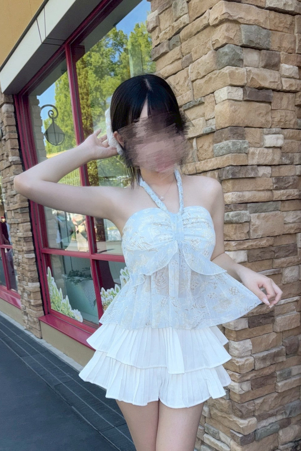 シフォンフラワーキャミソール KR11583