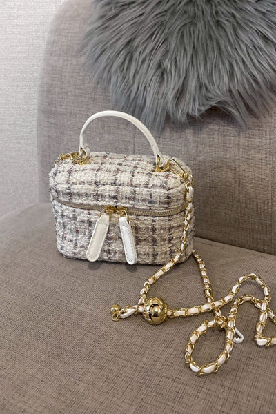 スエードチェーンバニティバッグ KR11890