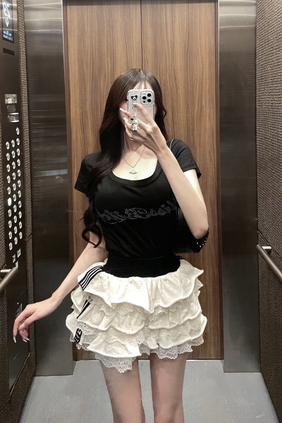 ラメロゴTシャツ KR11944