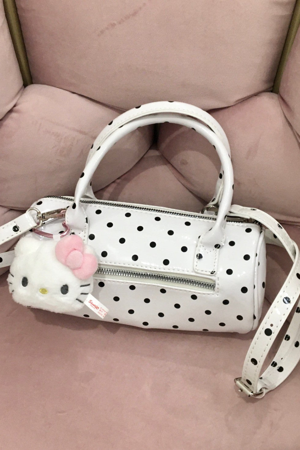 ドットパテントハンドバッグ KR12068
