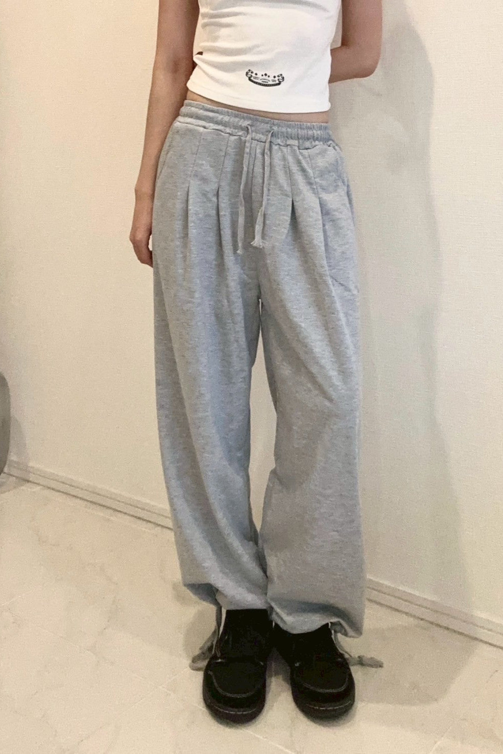 ロングレングススウェットパンツ KR12355