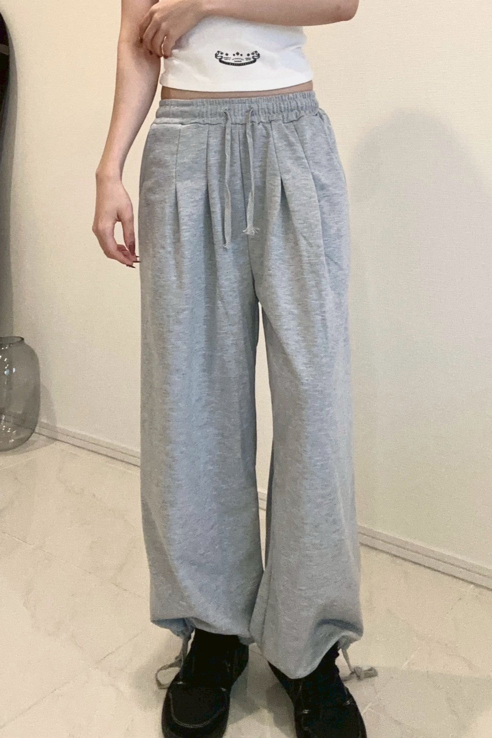 ロングレングススウェットパンツ KR12355