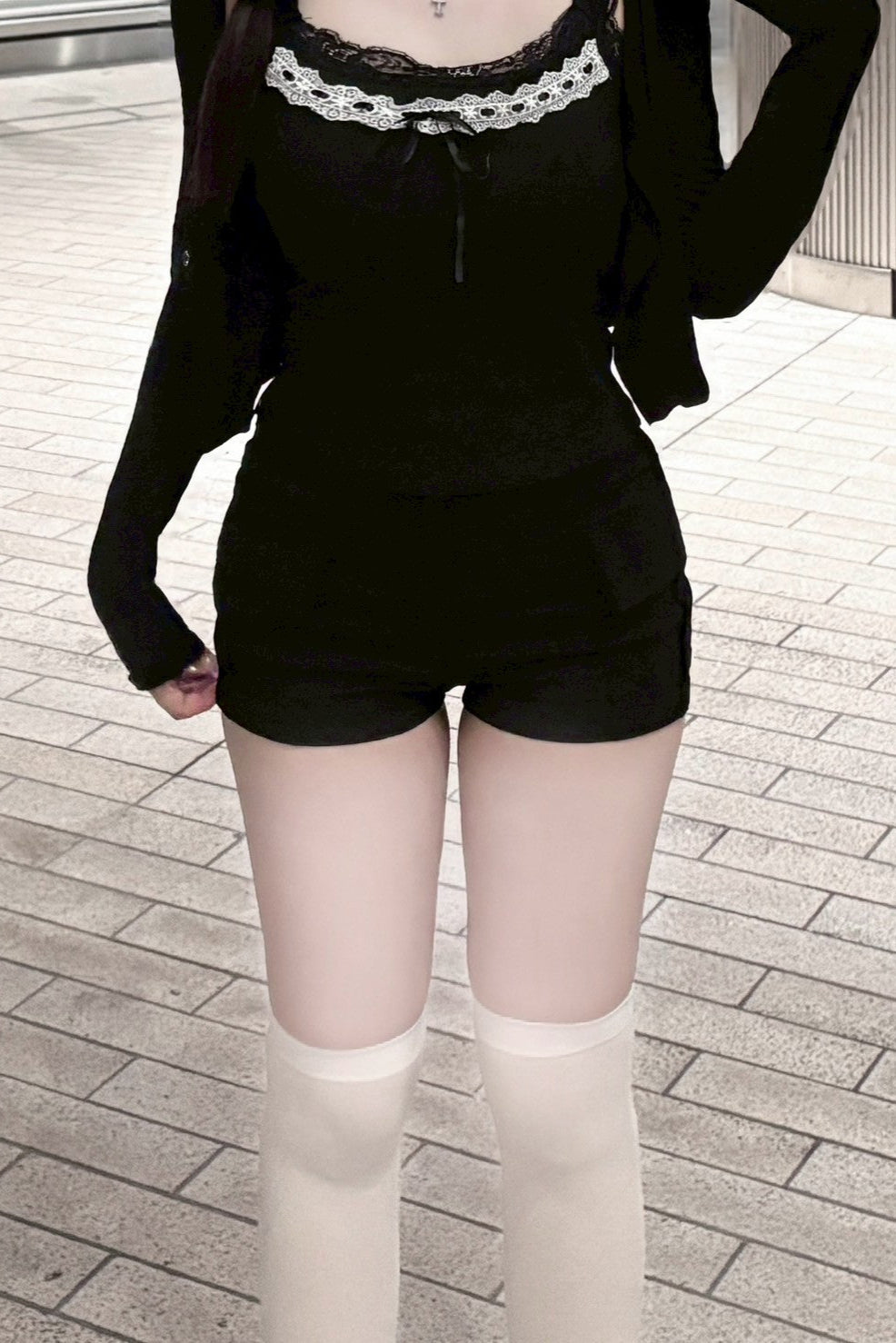 ハイウエストサイドフラップショートパンツ KR11615
