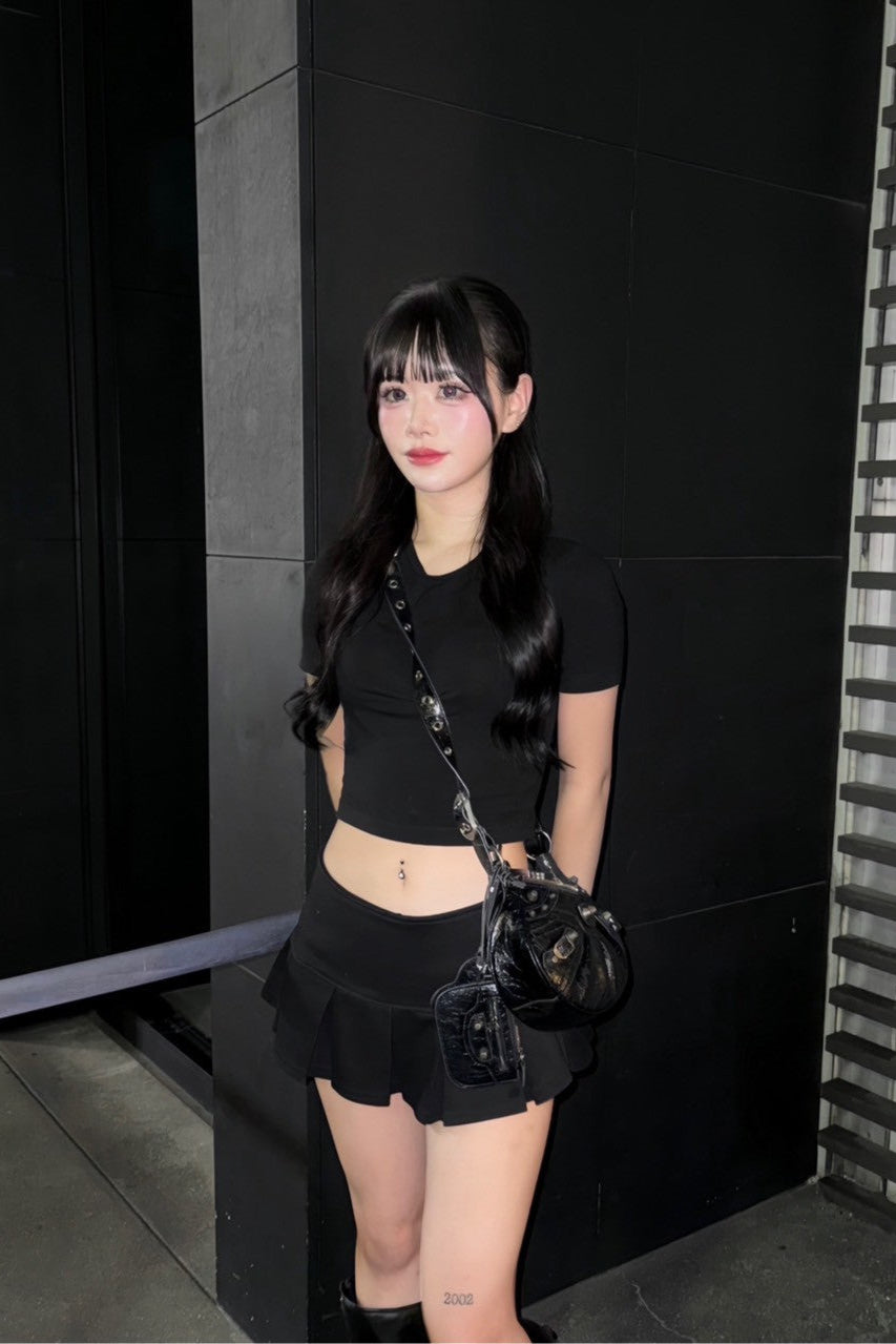 プリーツラインミニスカート KR11283