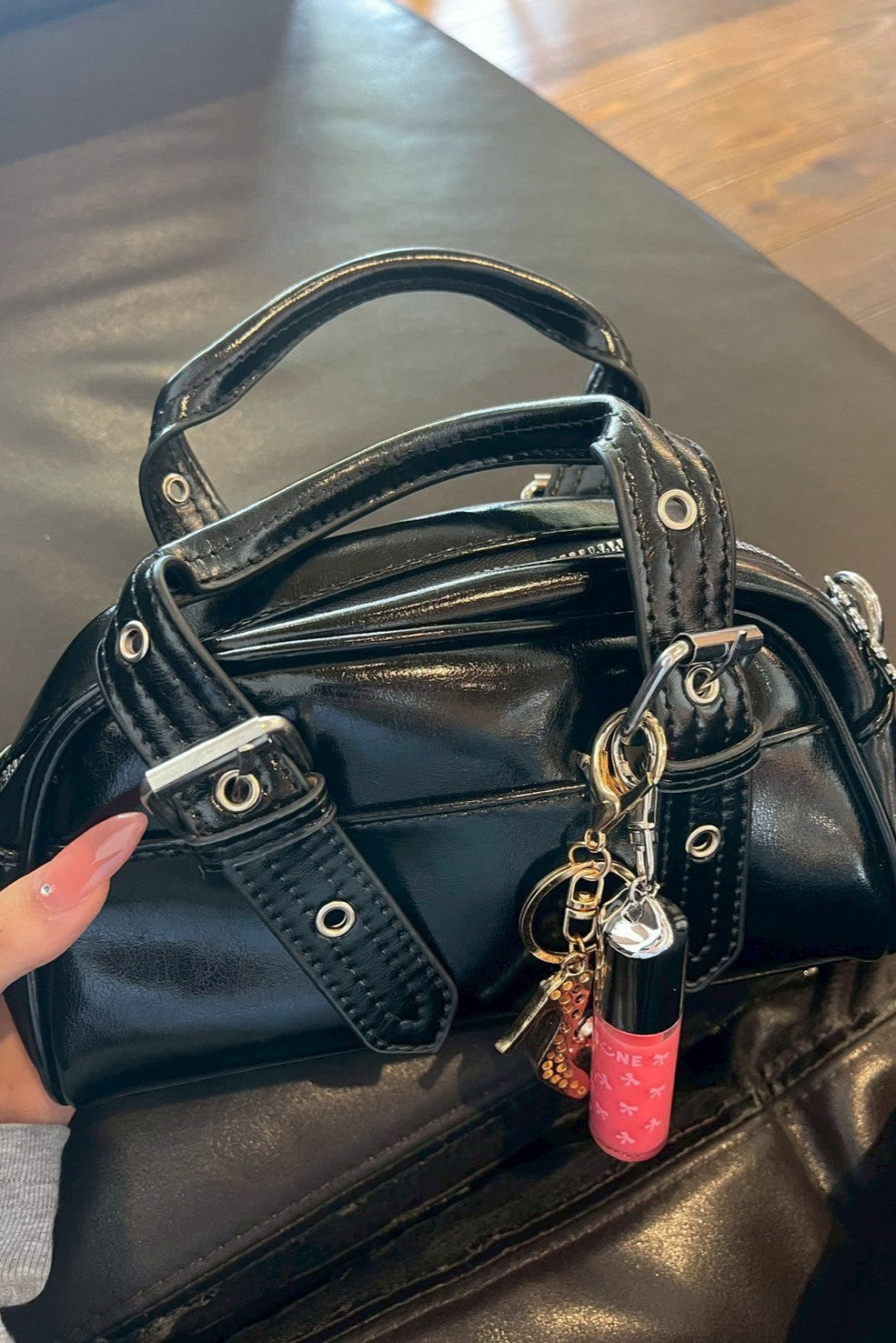 バックルボストンバッグ KR12456