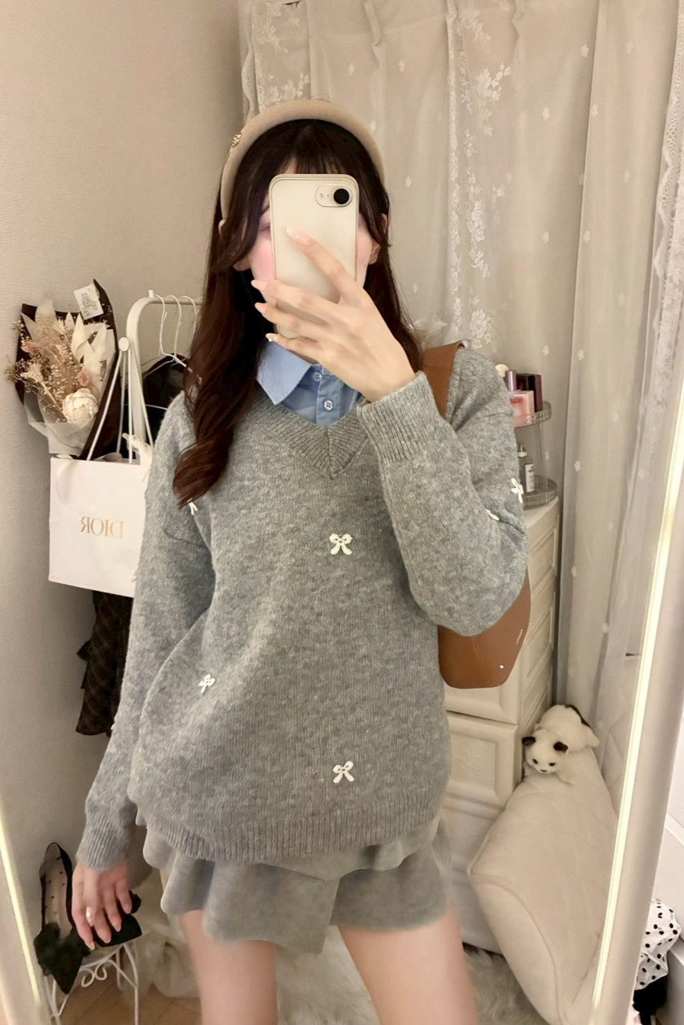 フレンチグレーニット KR12130
