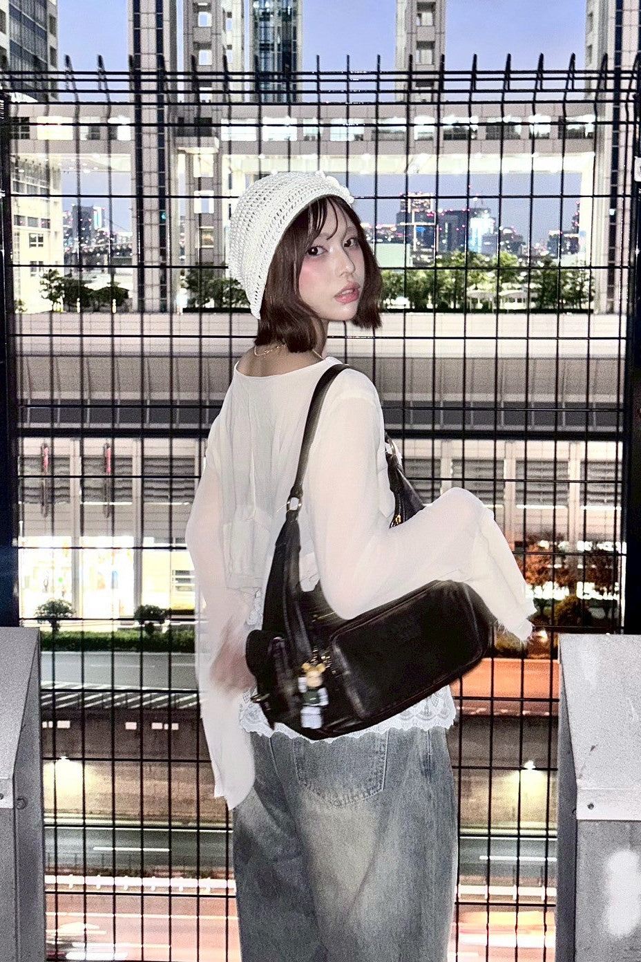 シアーリボンタイトップス KR12756
