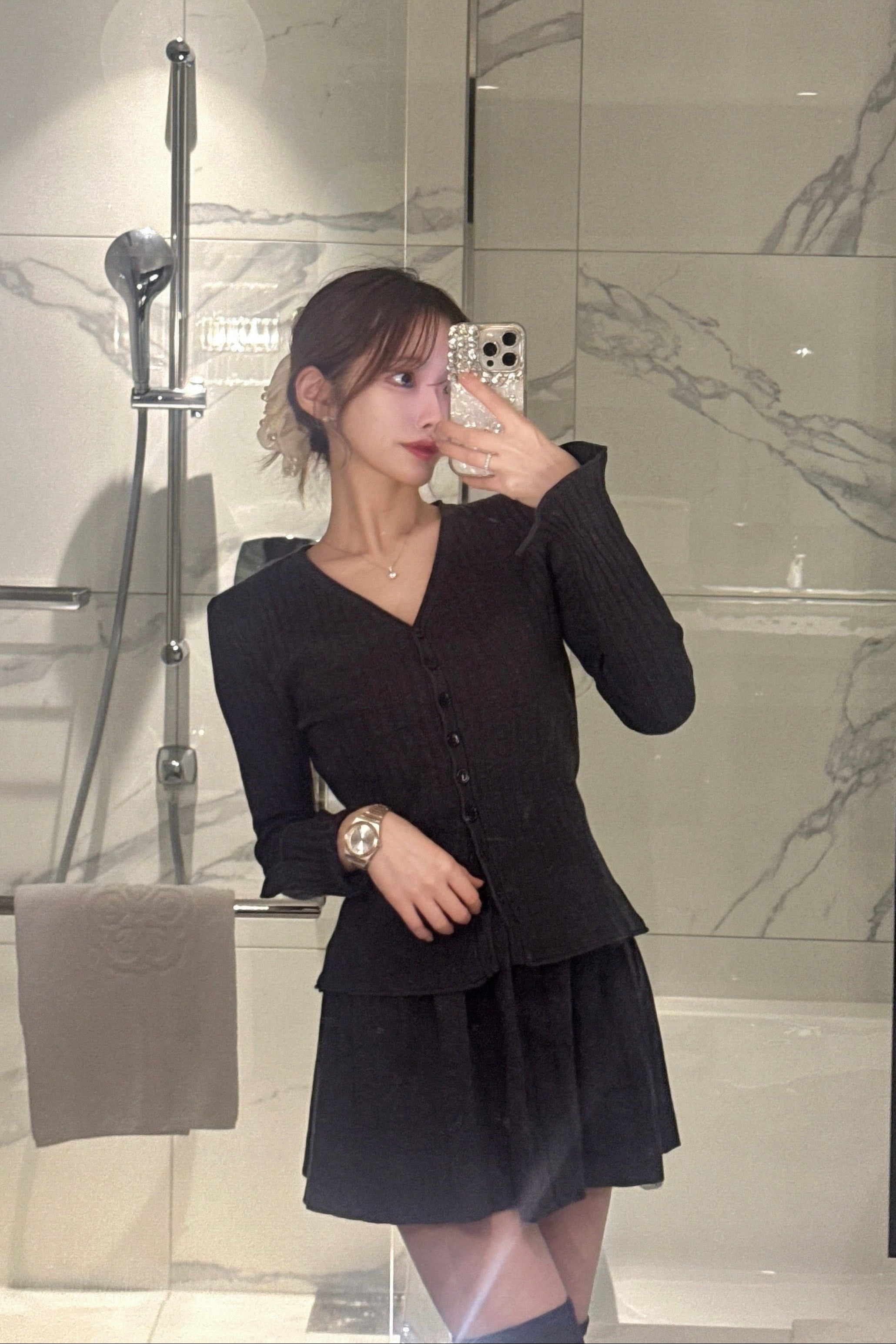 リブカーディガンセットアップ KR12675