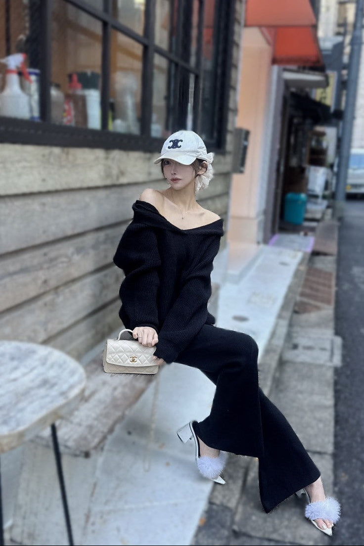 オフショルルーズセットアップ KR12673