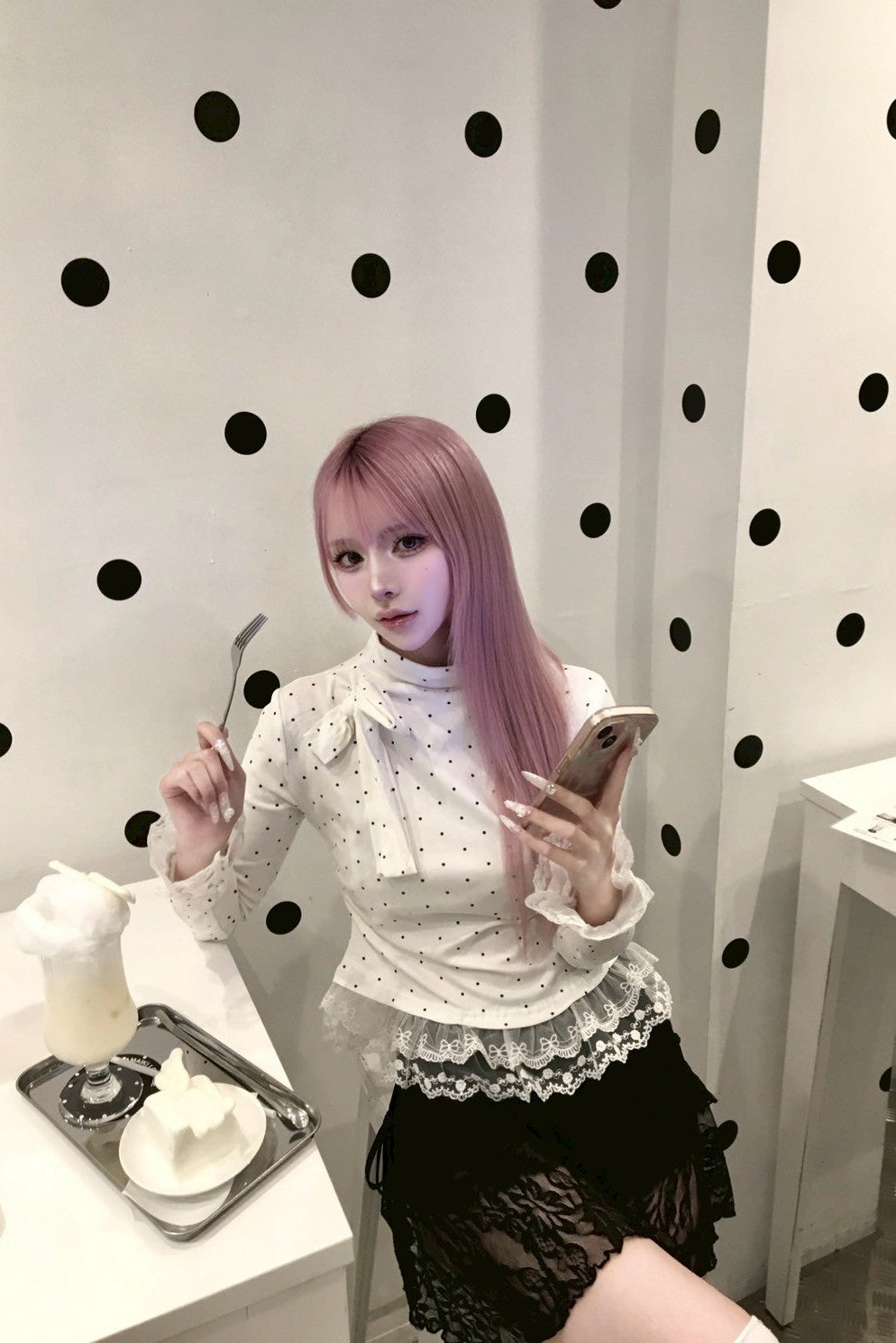 トップス Kaeri 片畦ニット襟付きカーディガン｜BIGI online store - ビギ