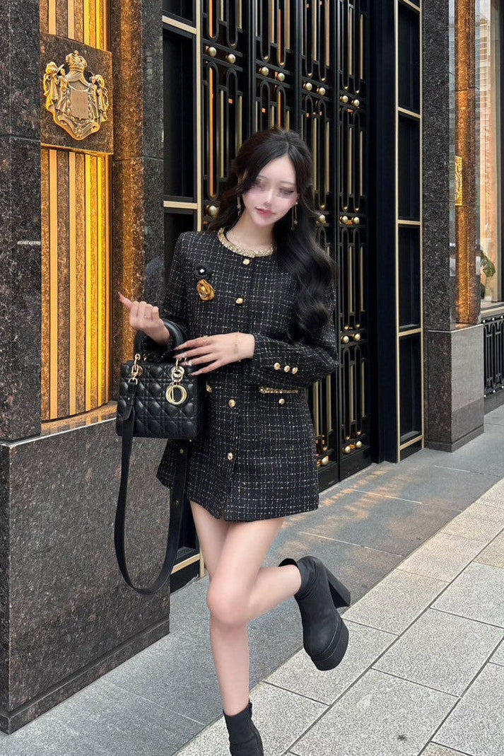 クラシックファーツイードジャケット KR30013