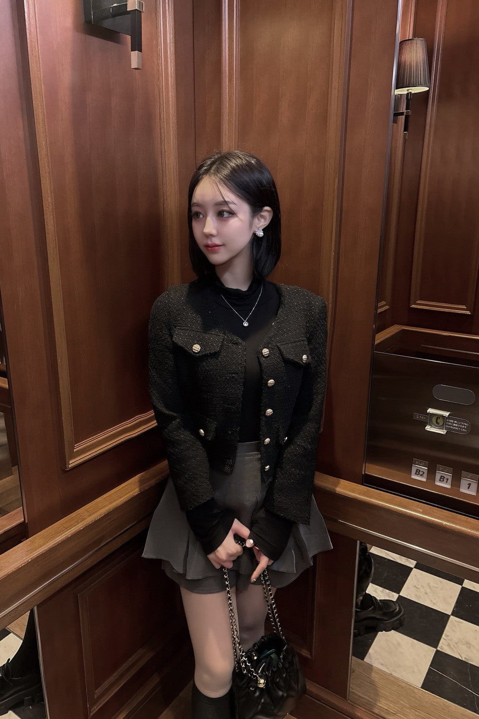 バックリボンプリーツスカート KR12518