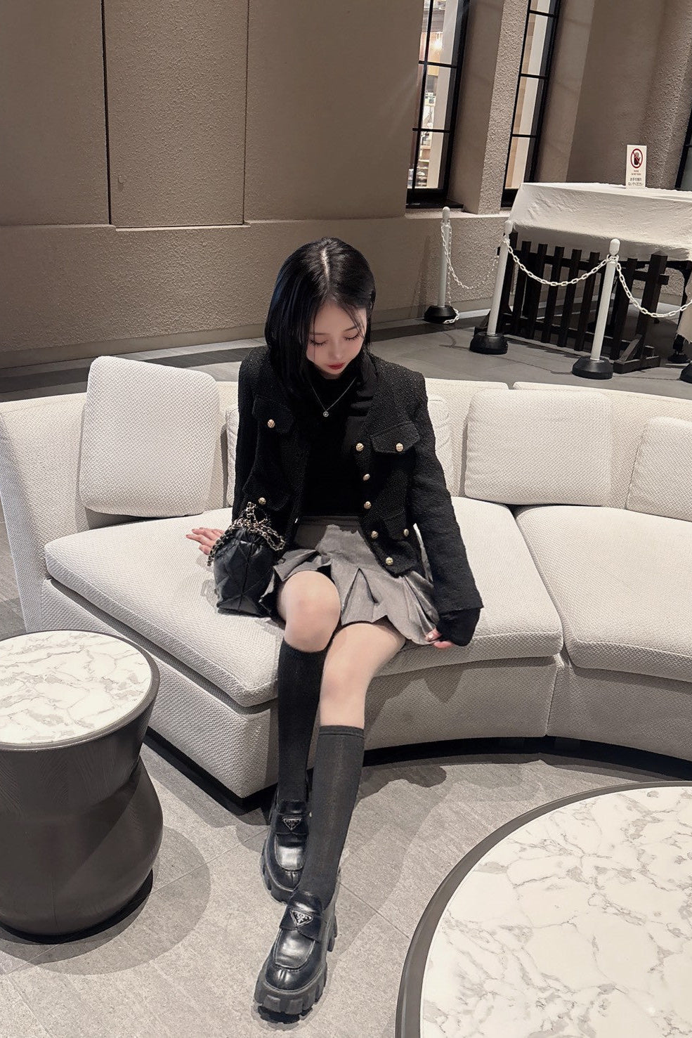 バックリボンプリーツスカート KR12518