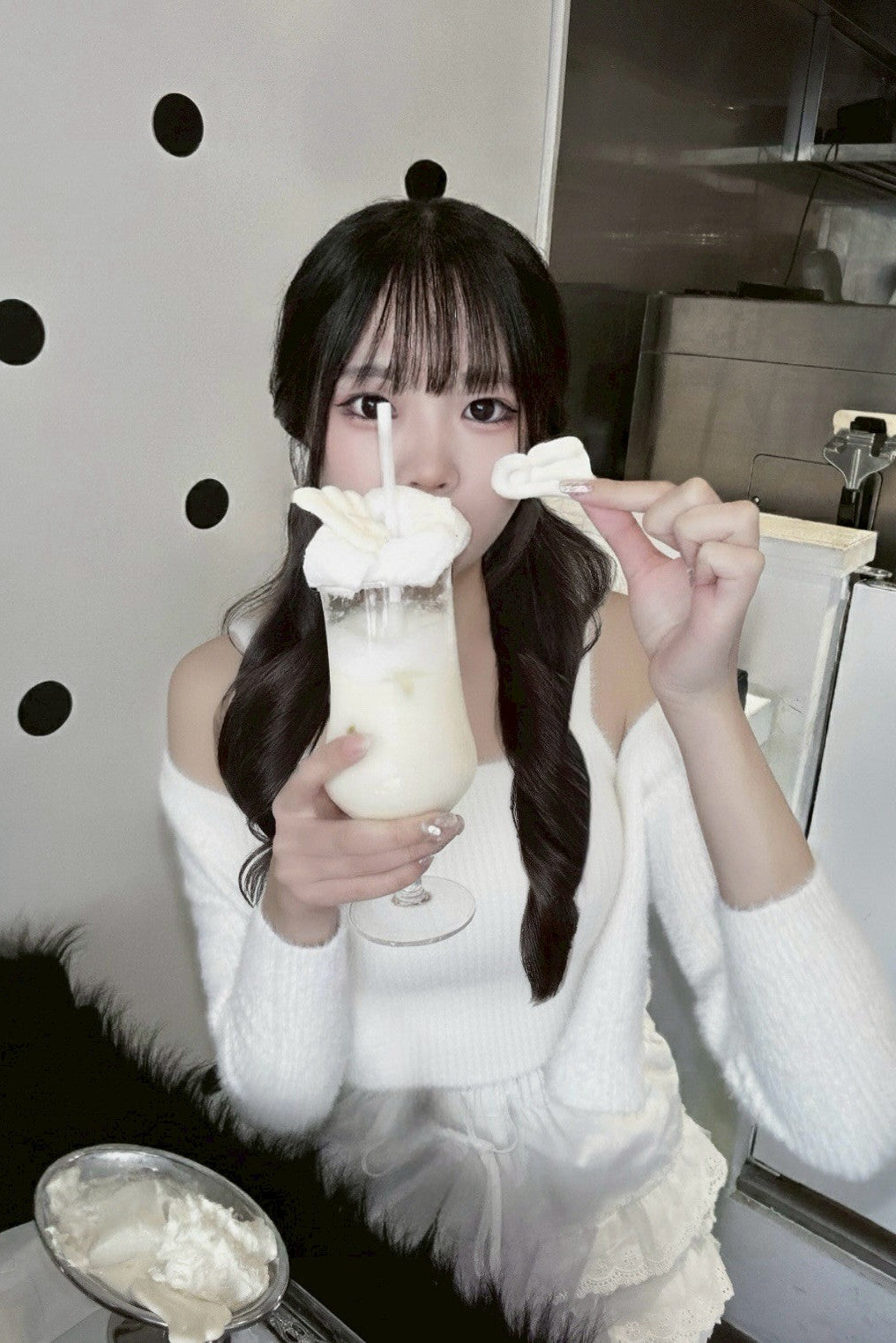 ツーピースフェザーニット KR13078