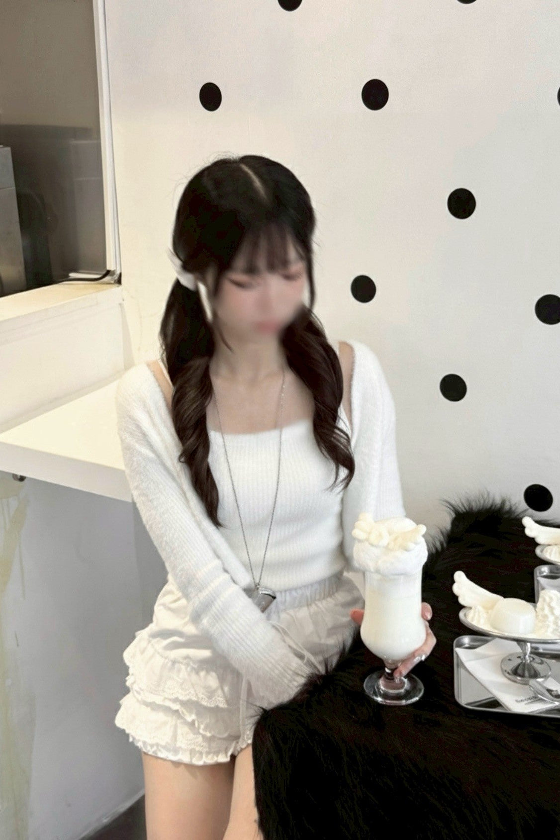 ツーピースフェザーニット KR13078