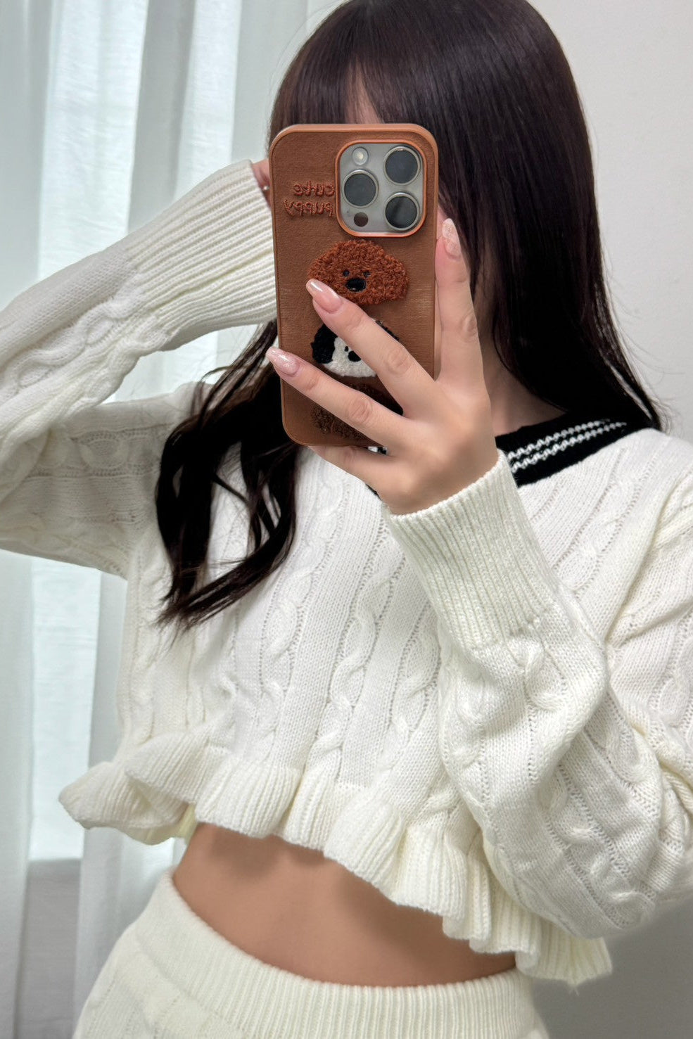 ラインフリルニットセットアップ KR13269