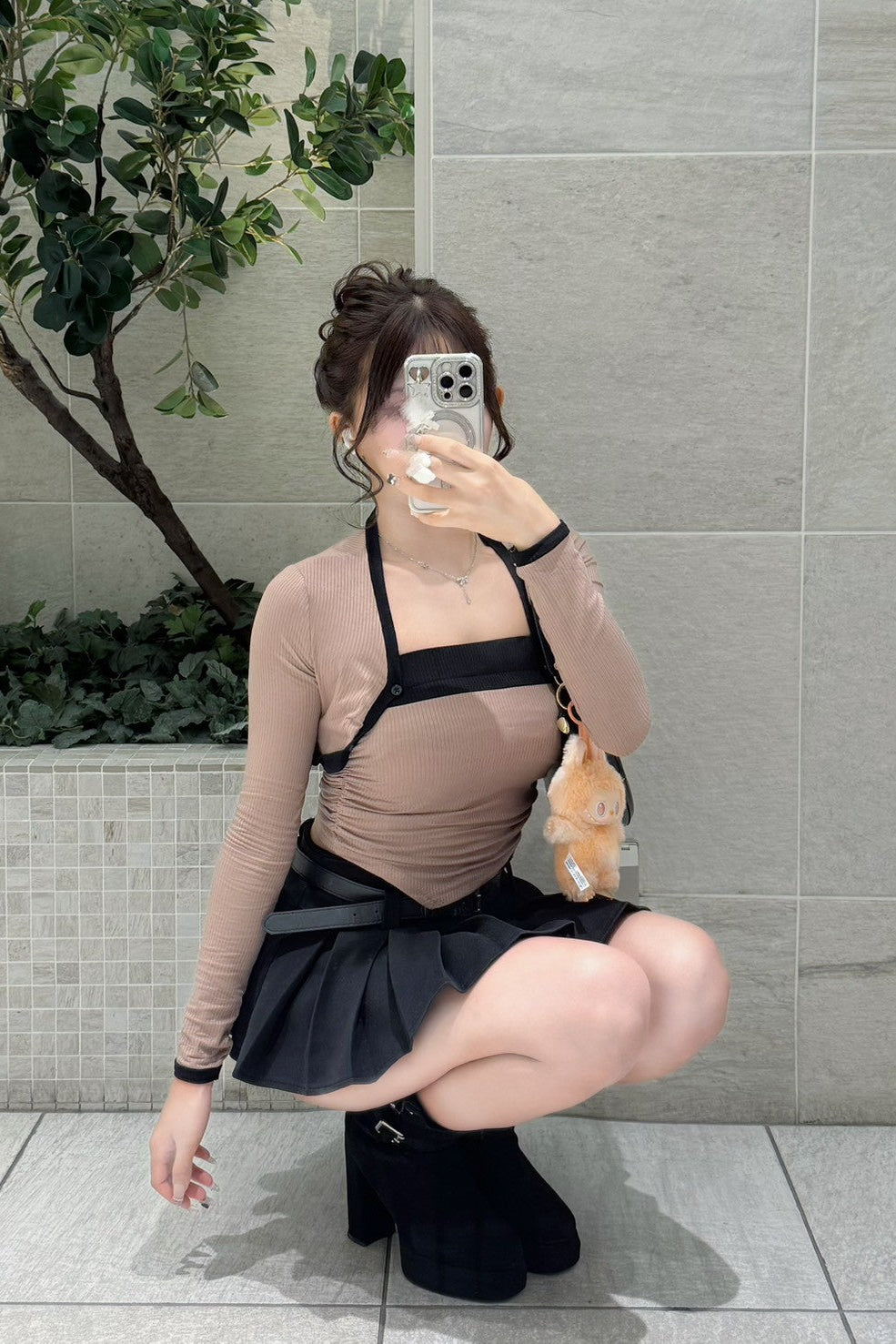 チューブトップツーピースセット KR12713