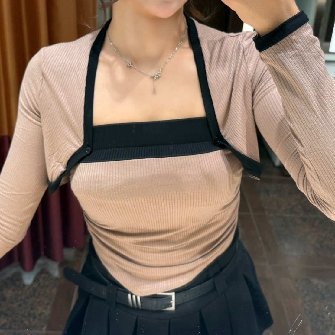 チューブトップツーピースセット KR12713