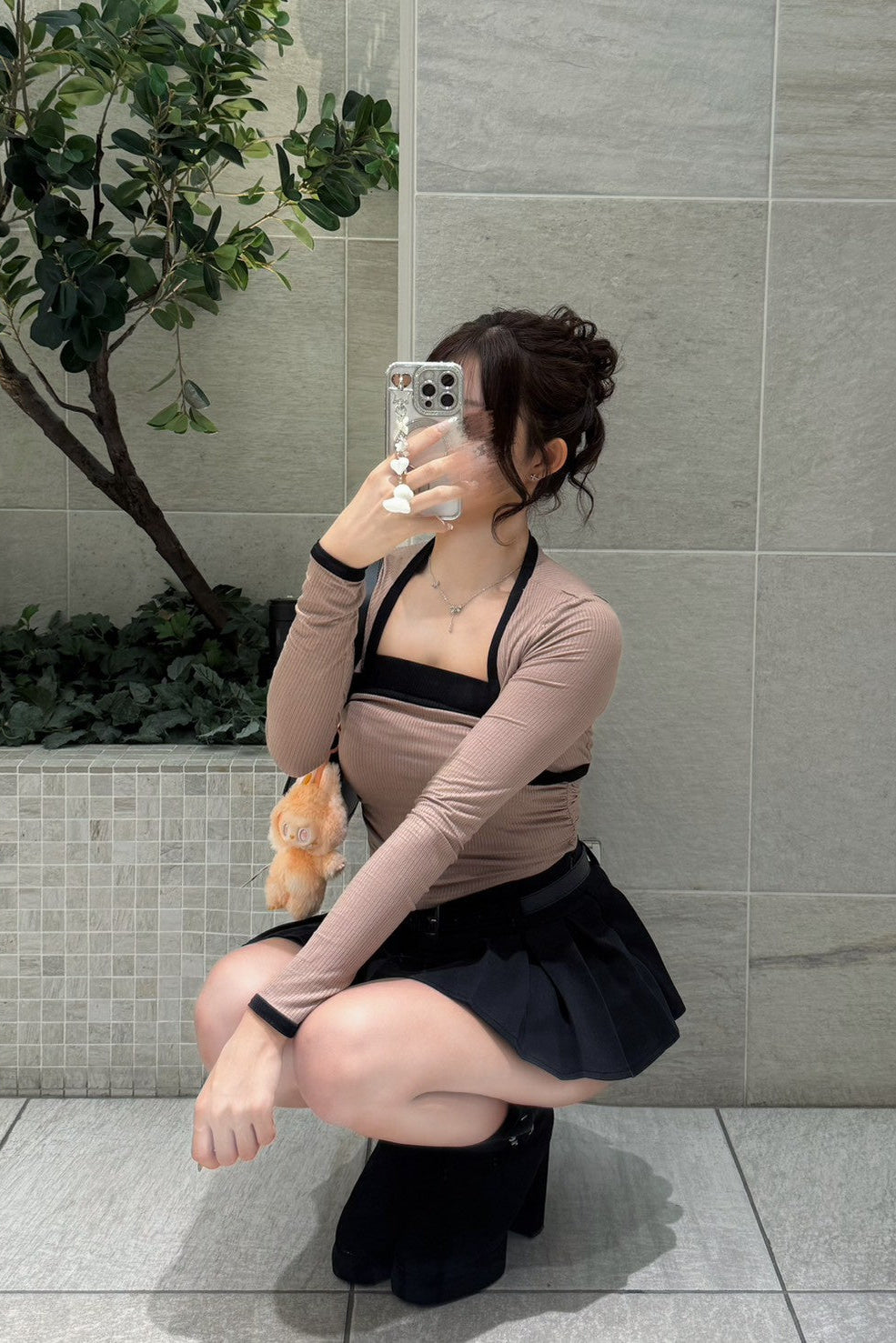 チューブトップツーピースセット KR12713