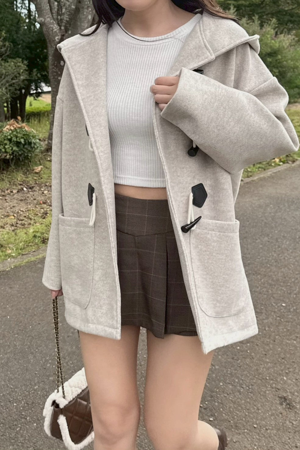 ガーリーダッフルコート KR30027