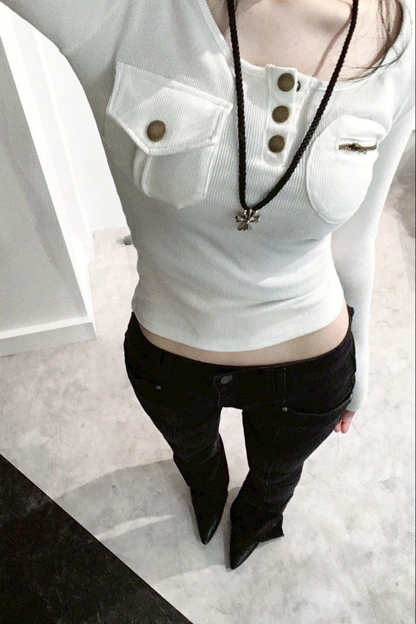 ポケットデザイントップス KR10174