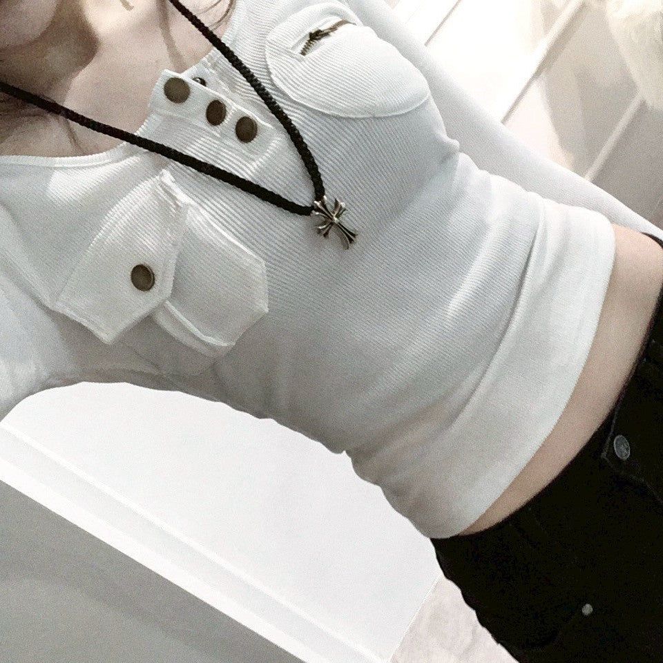 ポケットデザイントップス KR10174