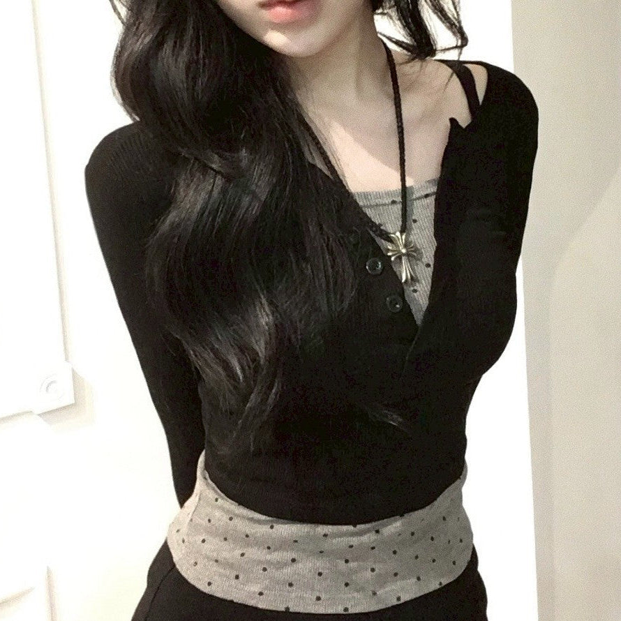 ドットレイヤードトップス KR10179