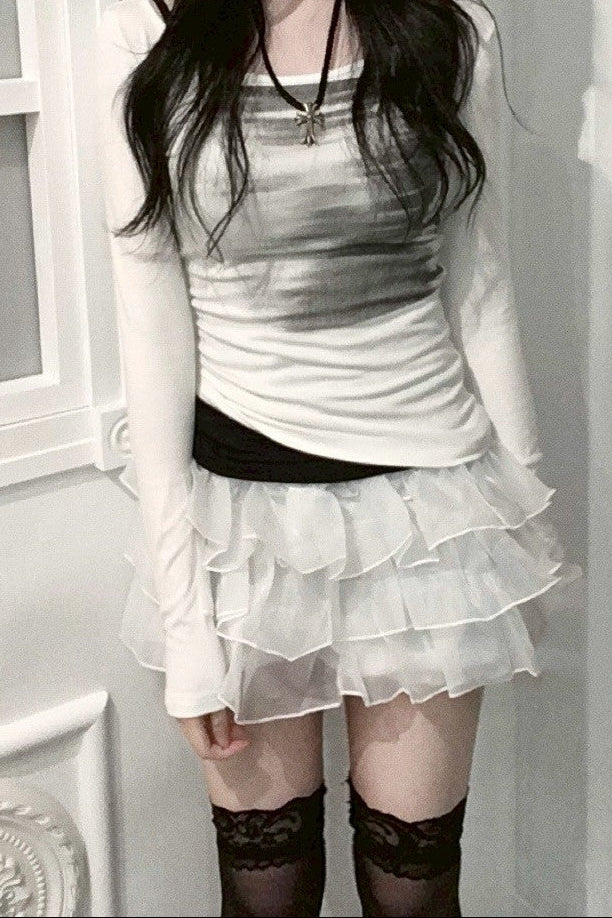 オーガンジーフリルショートパンツ KR10177