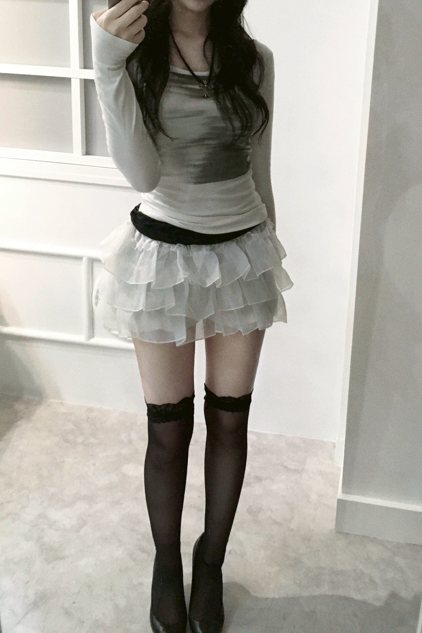 オーガンジーフリルショートパンツ KR10177