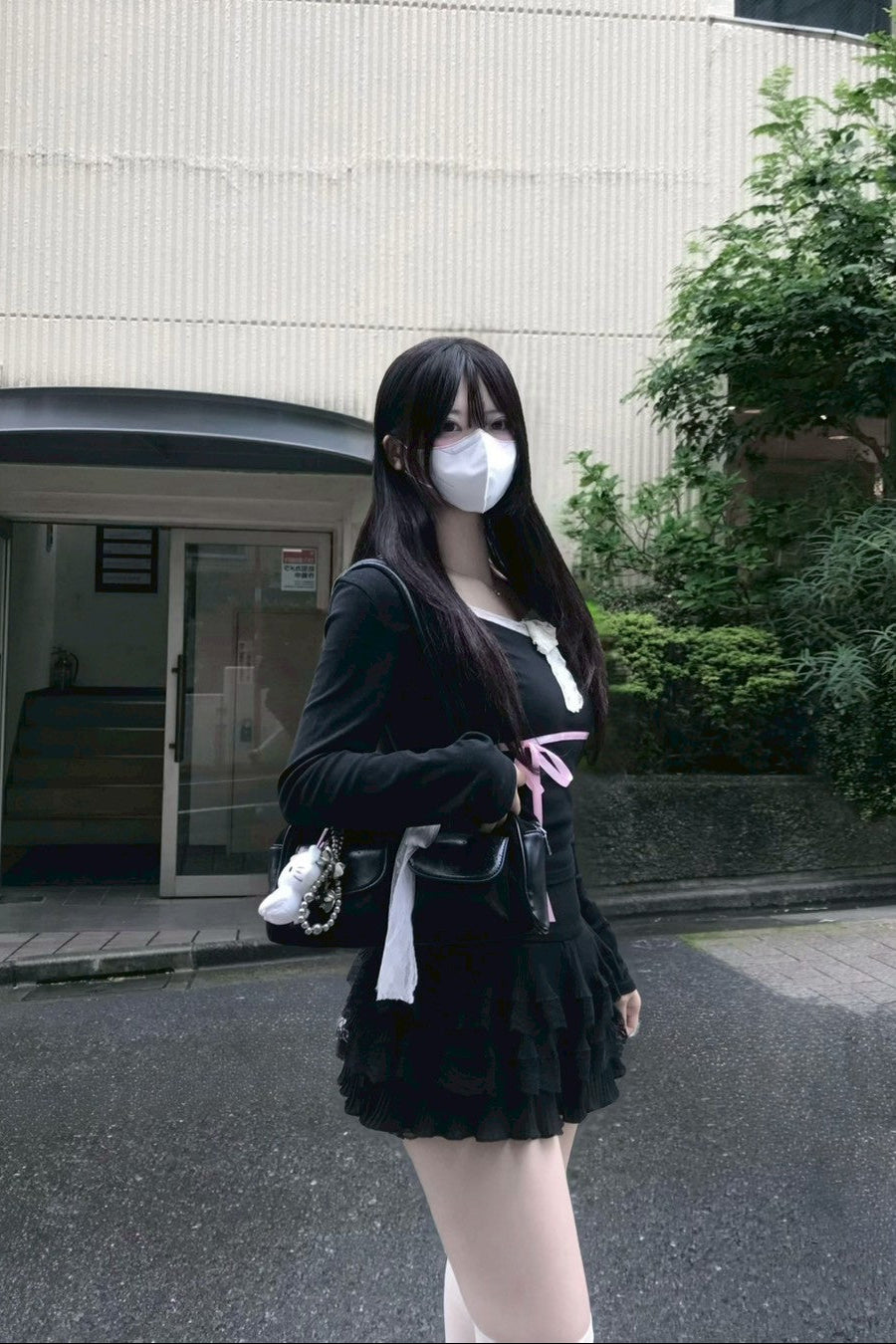 ネックレースリボントップス KR12550