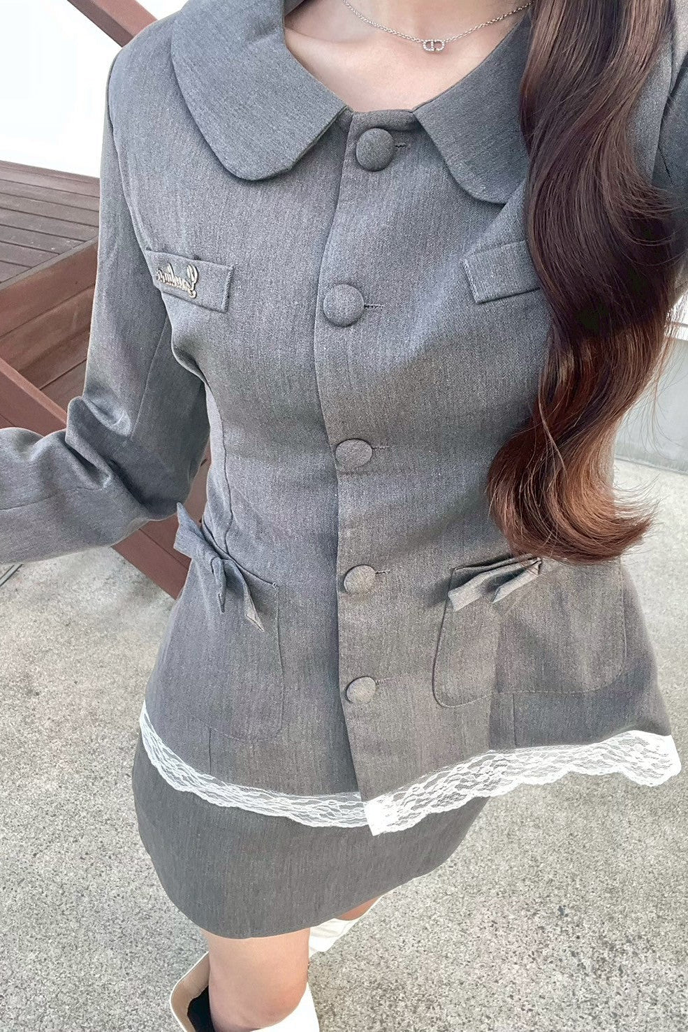 リボンモチーフセットアップ KR13306