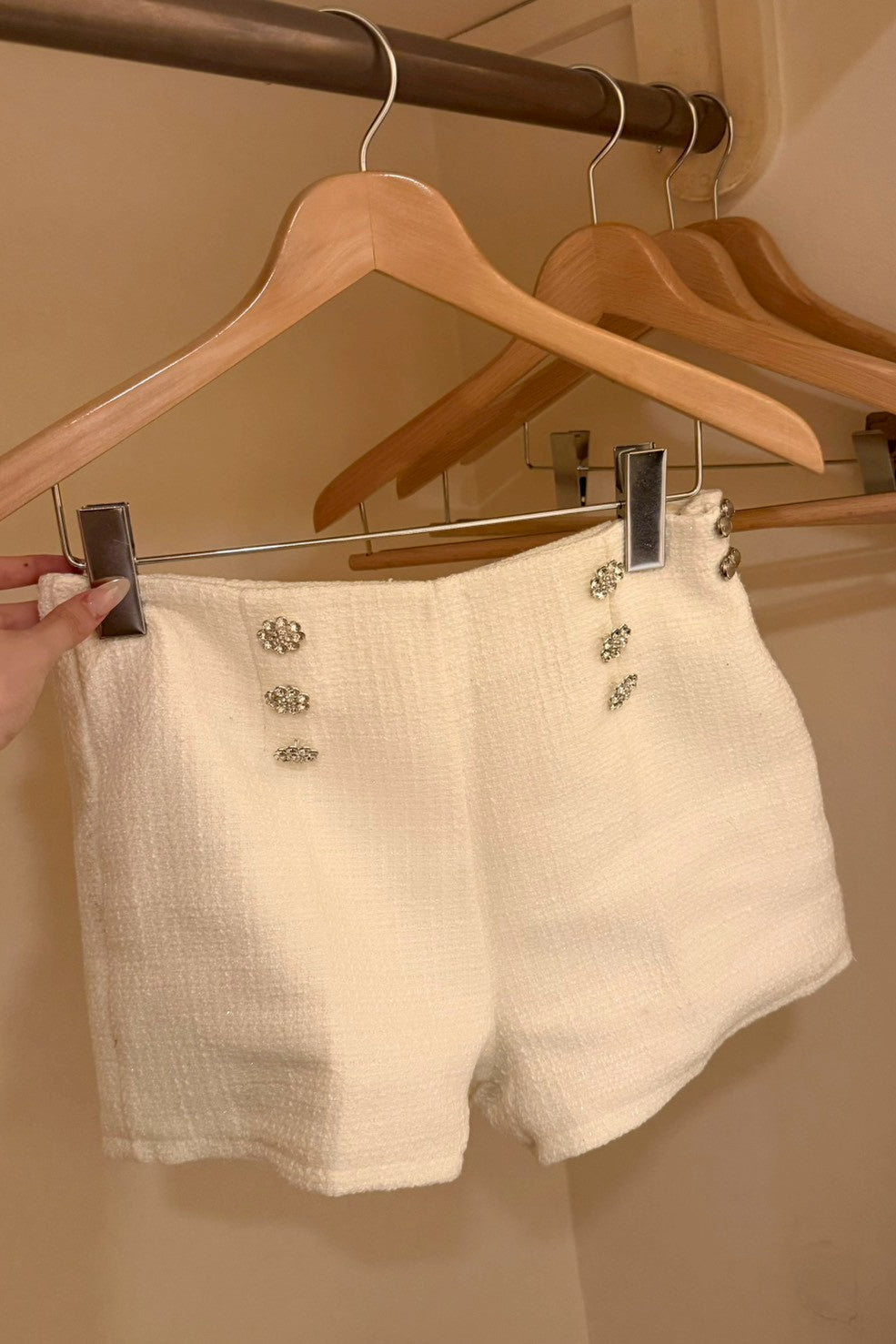 ビジューツイードショートパンツ KR13016