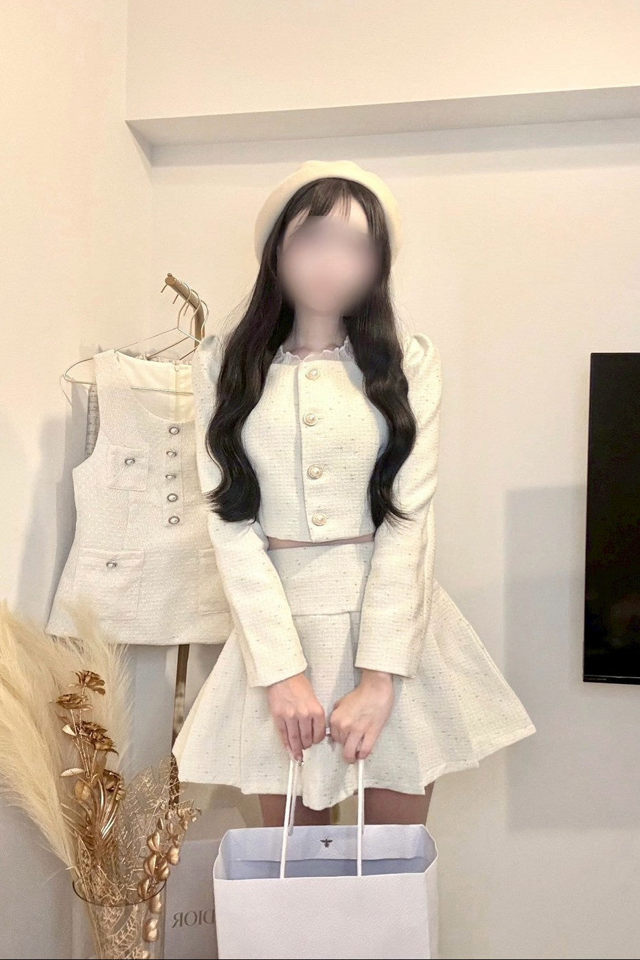 ミニツイードフレアセットアップ KR30032