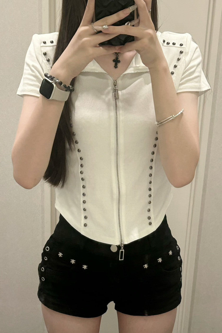 スキッパージップTシャツ KR11631
