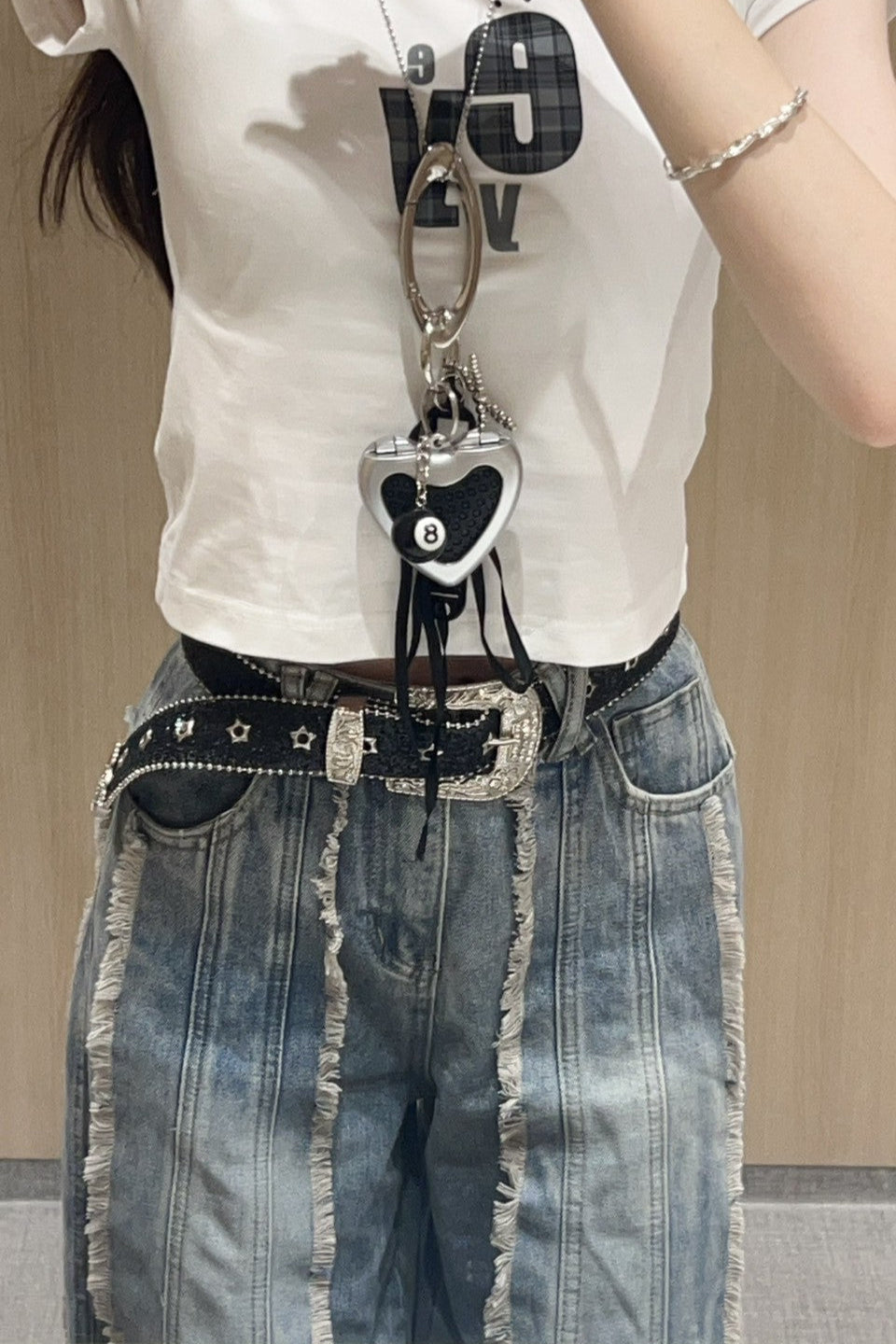 ユニークシルバーキーリング KR11506