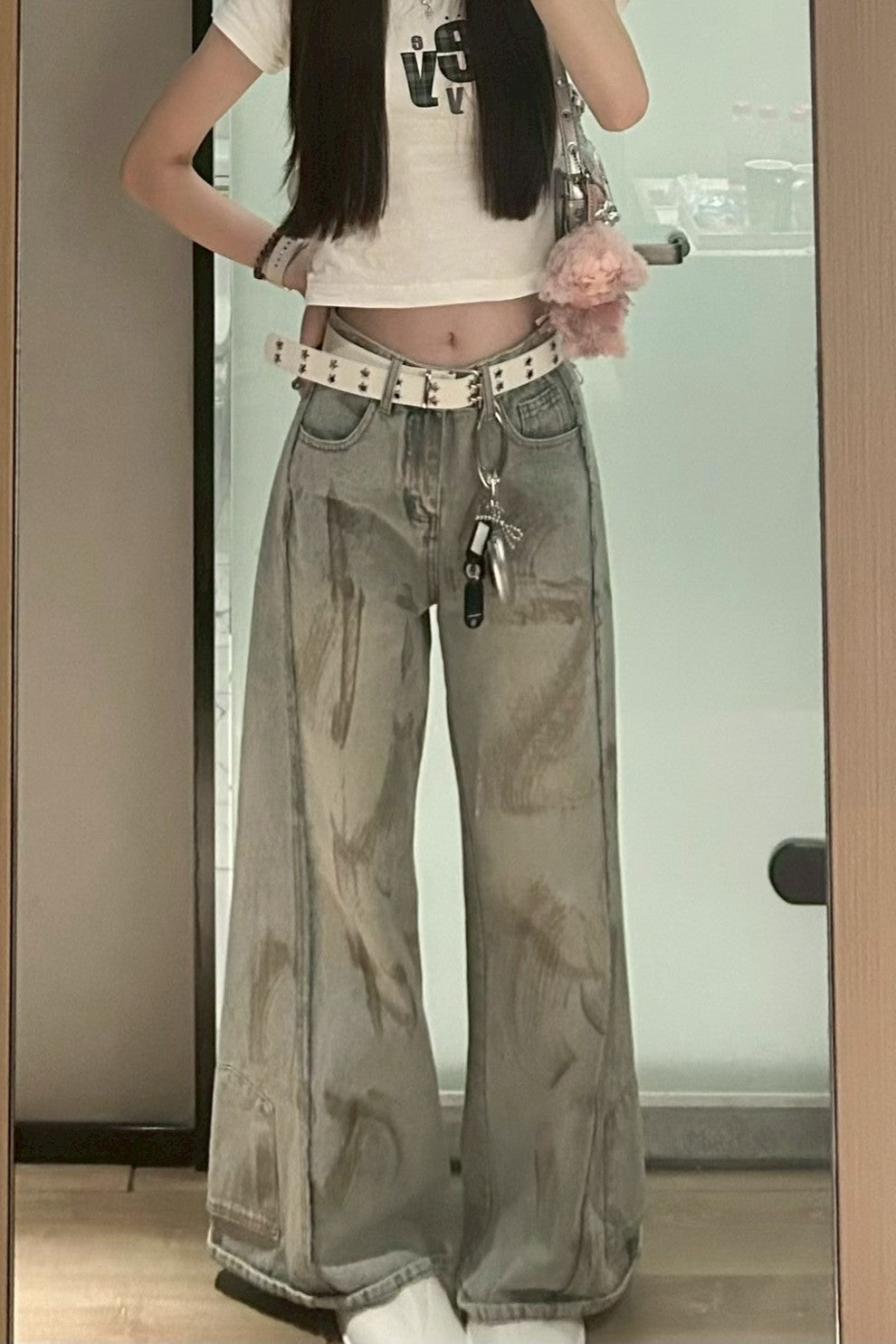 ペイントワイドデニム KR12094
